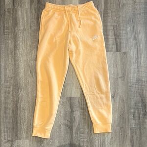Nike Yellow Velour Sweatpants Relaxed Fit